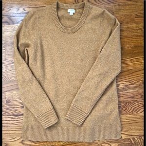 Jcrew camel long sleeve sweater